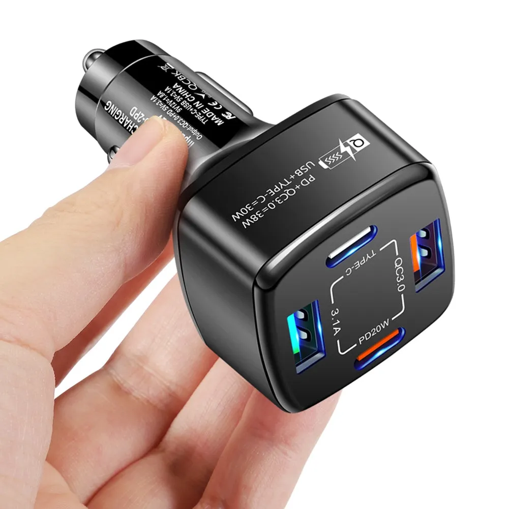 4-in-1 Usb Charger Fast Charging Dock Type-c 38w Pd Qc3.0 3.1a