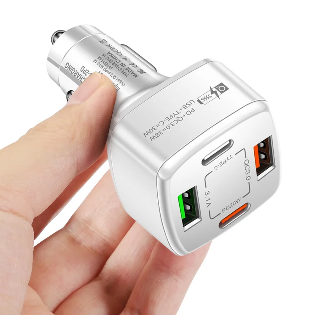 4-in-1 Usb Charger Fast Charging Dock Type-c 38w Pd Qc3.0 3.1a