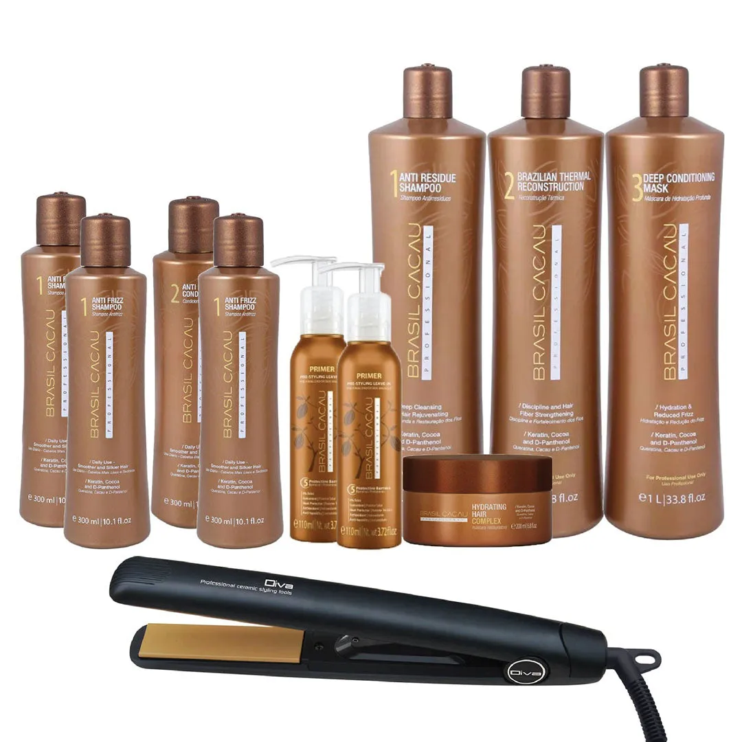 Brasil Cacau Keratin Treatment Salon Kit