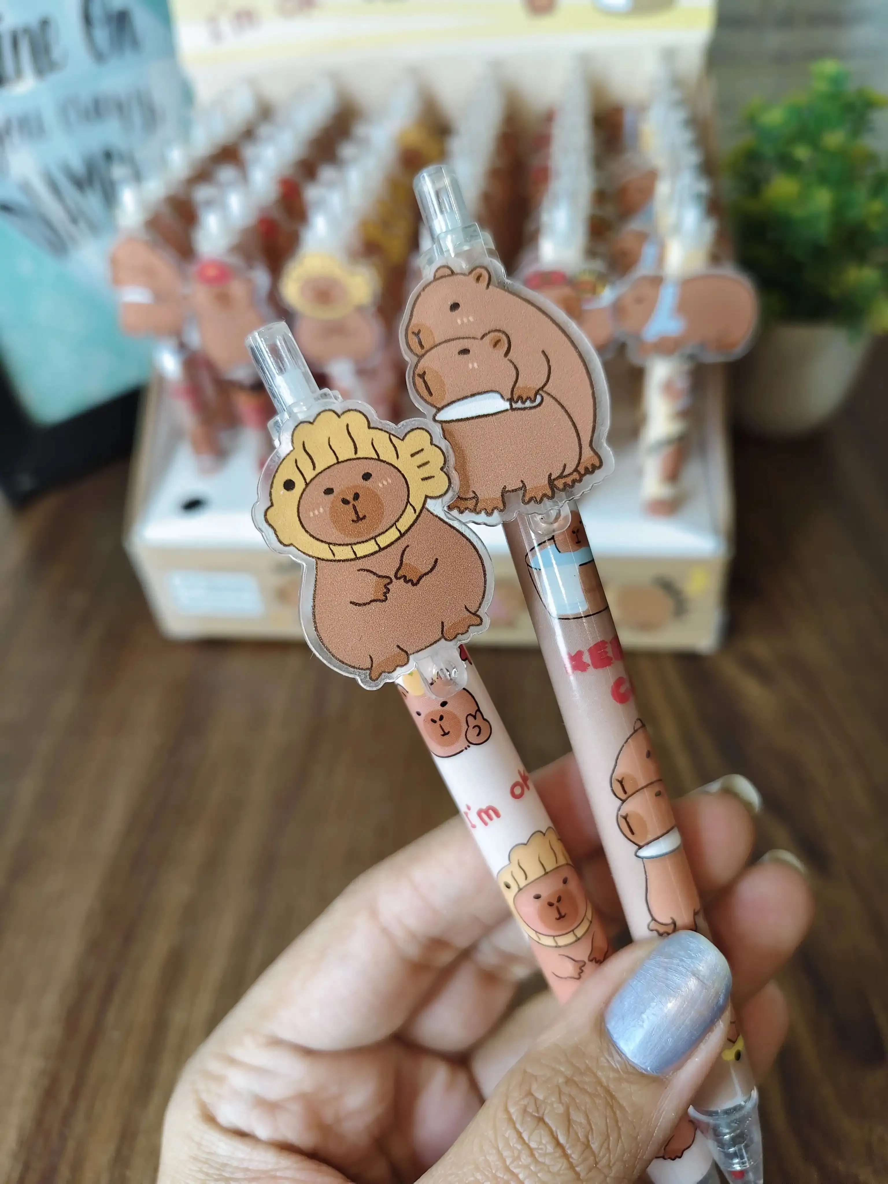 Capy bara pens (pack of 2)