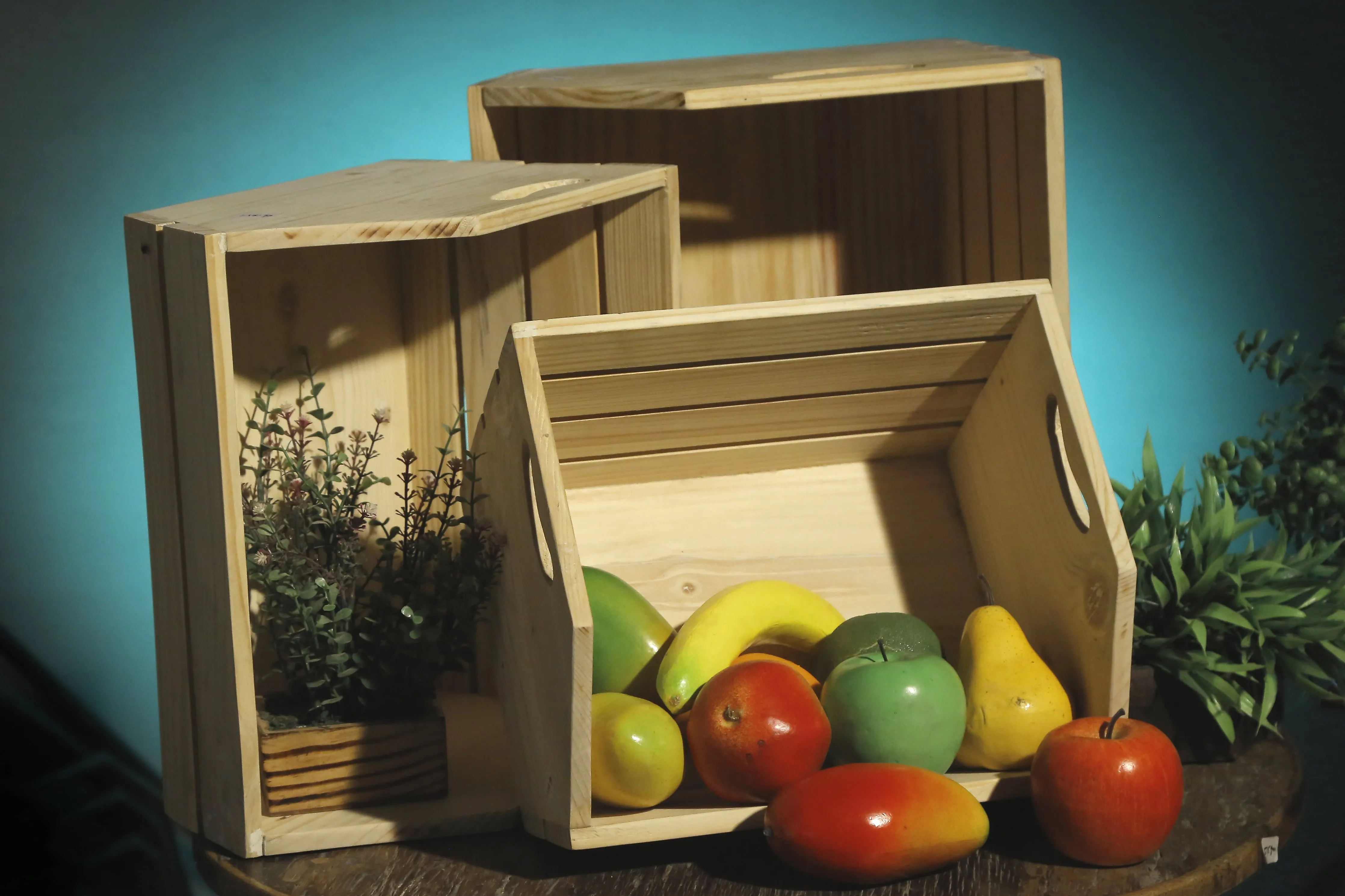 Cottage Style Crate Organizer Set of 3
