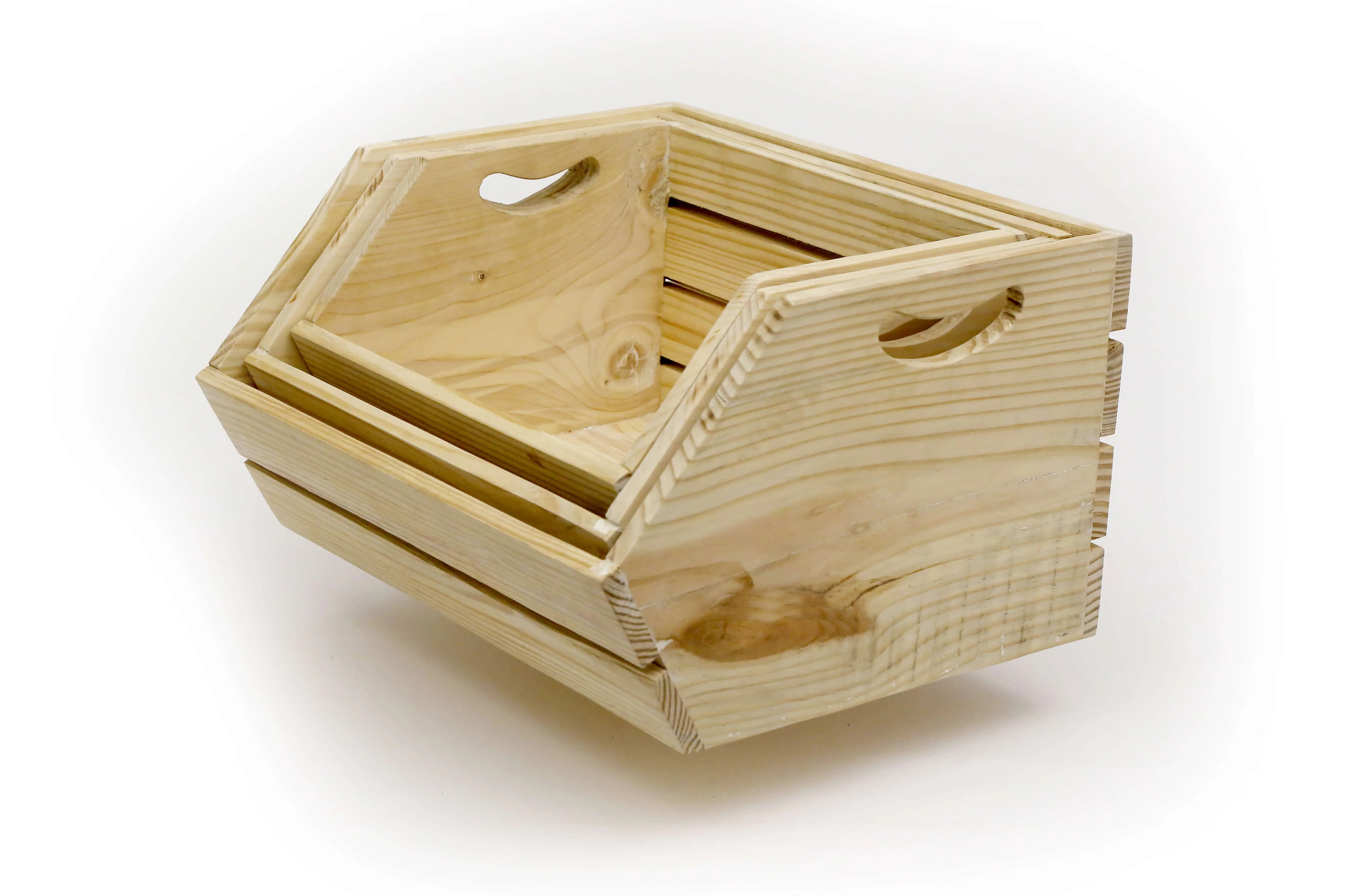 Cottage Style Crate Organizer Set of 3