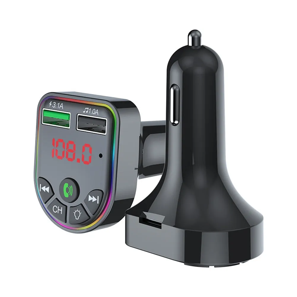 F5 Car Mp3  Player With Atmosphere Light Overload Protection