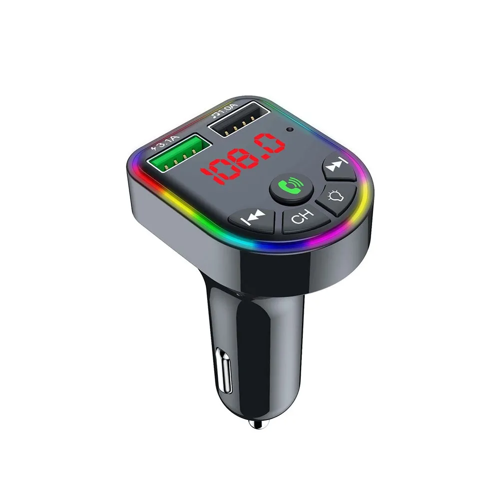 F5 Car Mp3  Player With Atmosphere Light Overload Protection