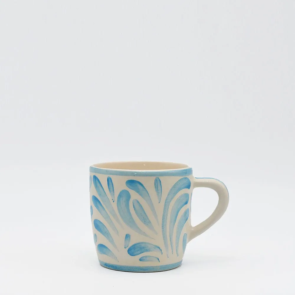 Grand mug en céramique "Andorinha" - Turquoise