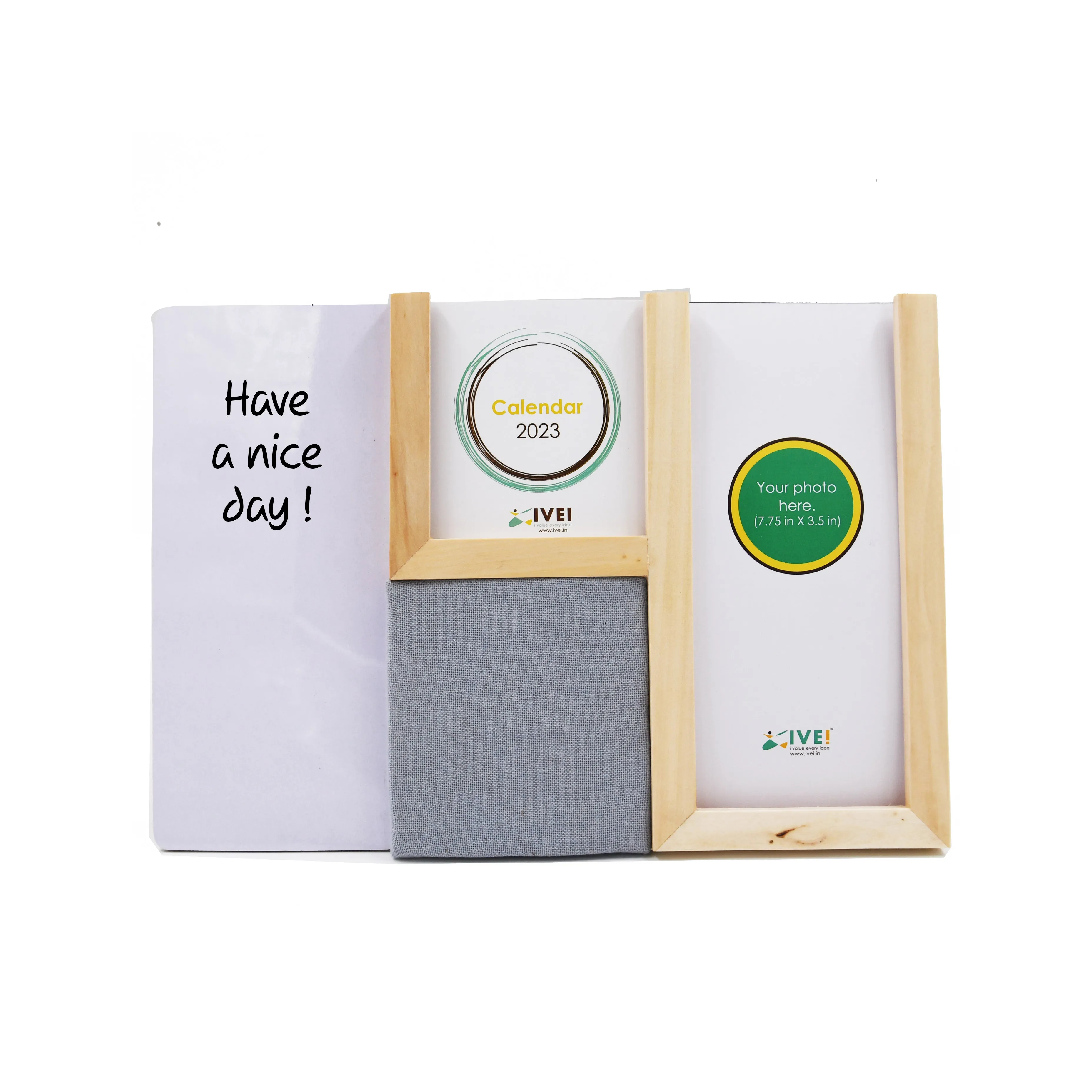 IVEI Super Desk Organizer with Calendar, Whiteboard, Pin Board, Photoframe & Penstand