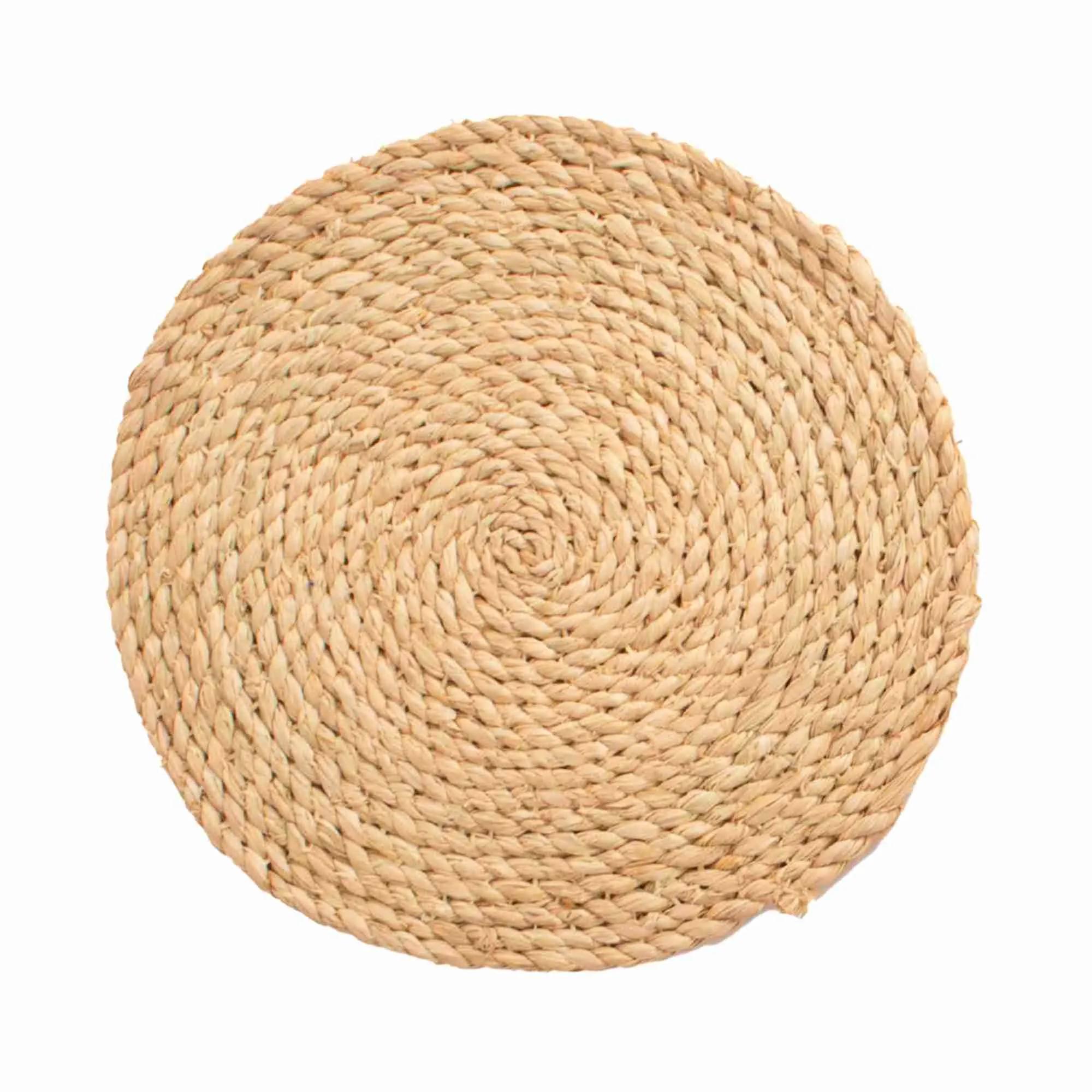 Large Heathered Natural Set of 4 Round Placemats