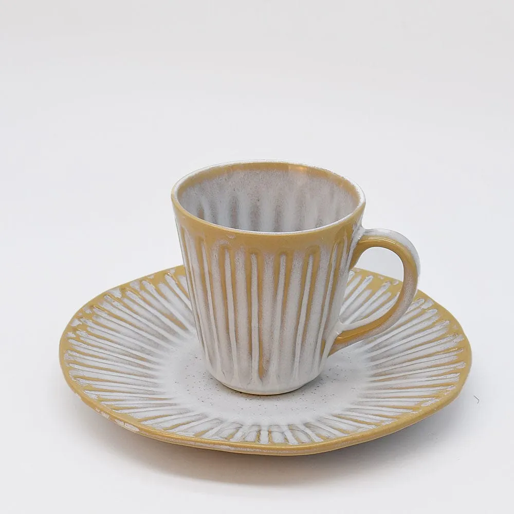 Mug en grès "Vieira" Blanc