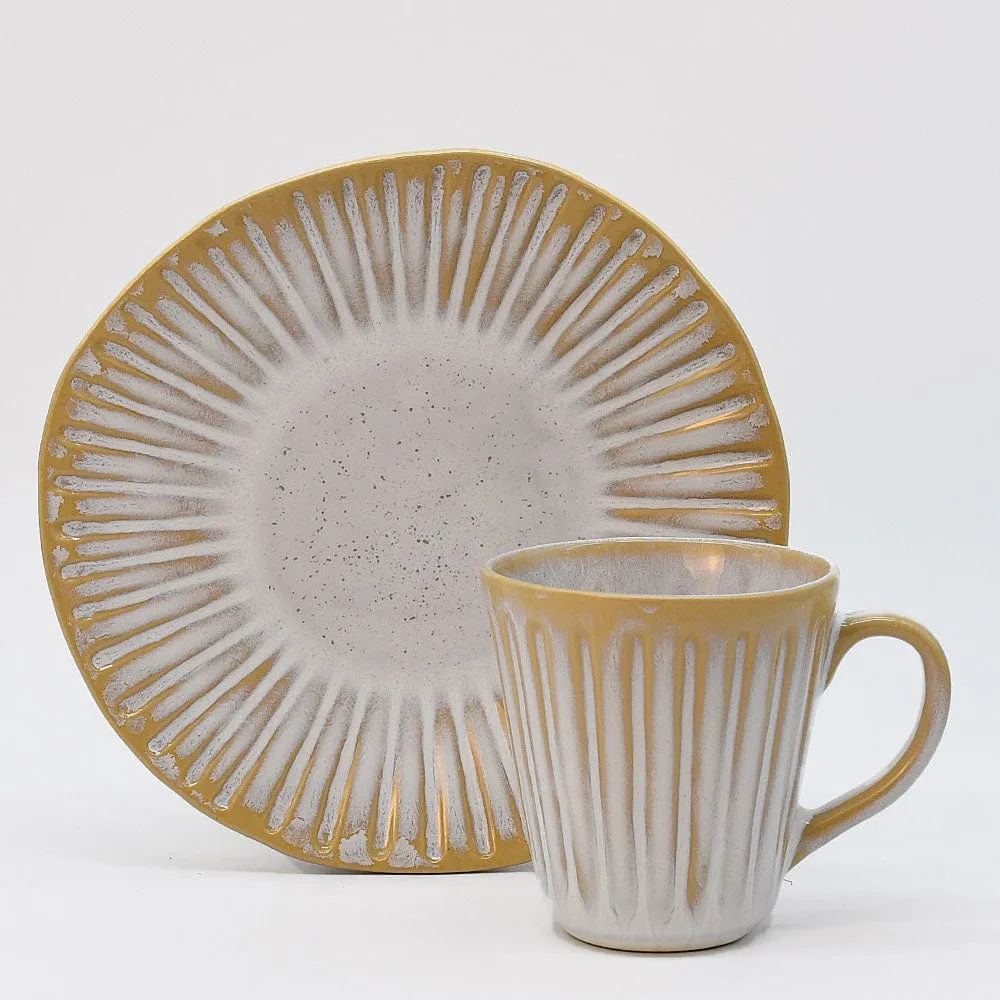 Mug en grès "Vieira" Blanc