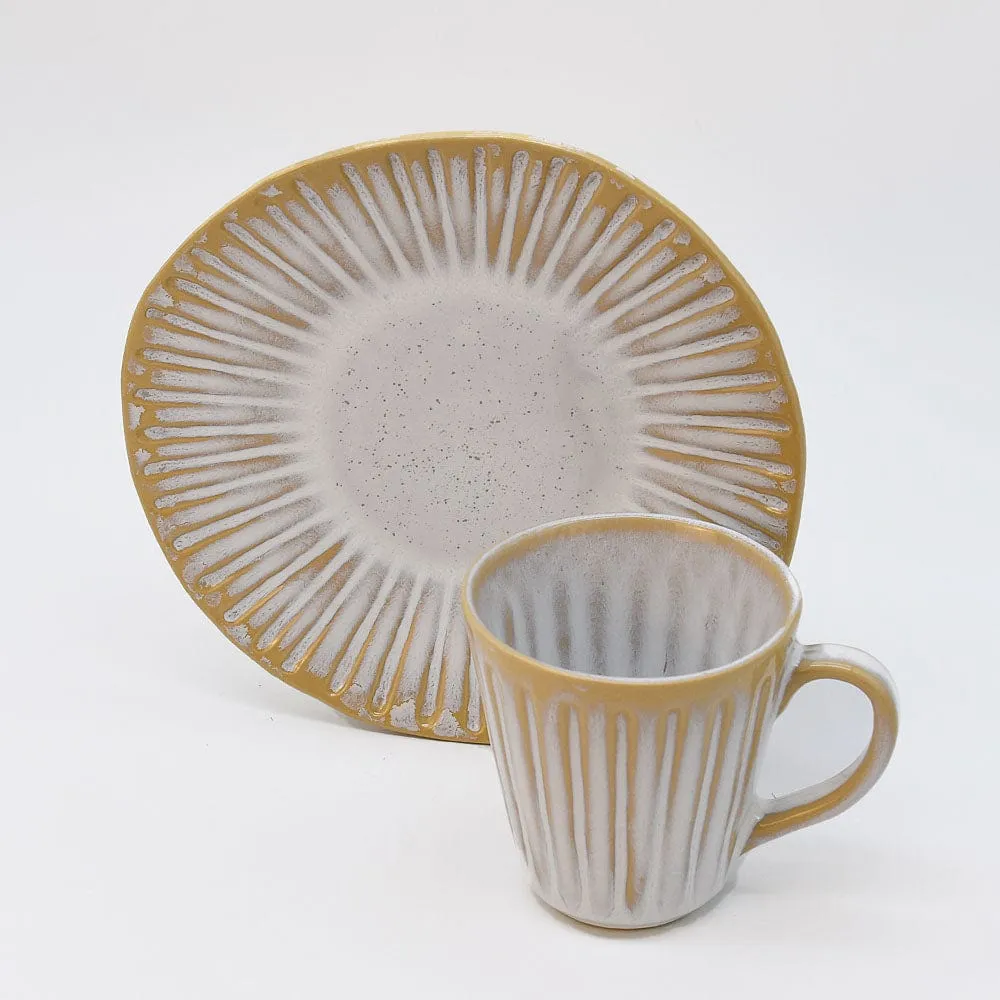 Mug en grès "Vieira" Blanc