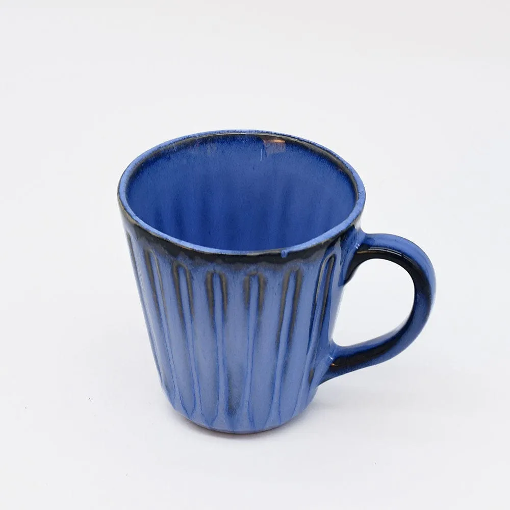 Mug en grès "Vieira" - Bleu
