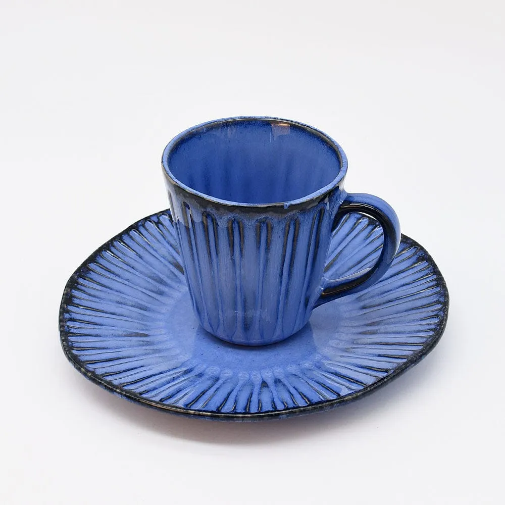 Mug en grès "Vieira" - Bleu