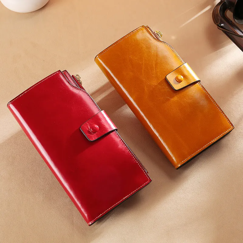 RFID Long leather wallet for Women W5221