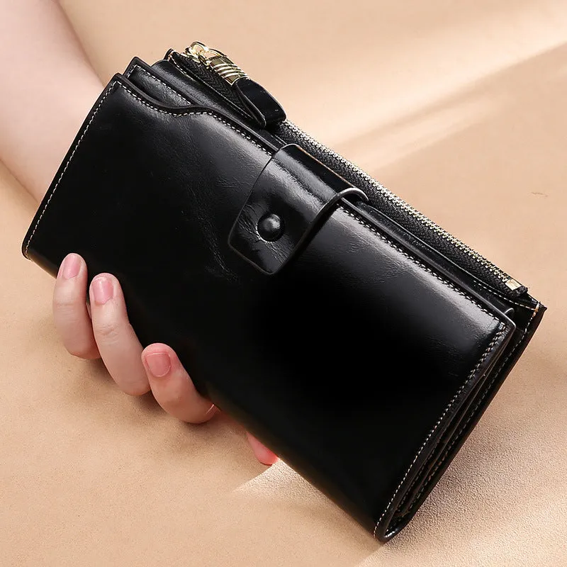 RFID Long leather wallet for Women W5221