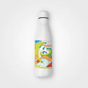 Thermal bottle made from recycled steel - Mike Perry - Watermelon